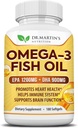 Omega 3 Fish Oil 3750mg Triple Strength 124; EPA 1200mg + DHA 900mg Fatty Acids Omega 3 Dodatek Omega 3; Podporuje zdravé srdce, imunitní systém, oči, kůže a mozková funkce 124; 180 Neškodné Softgels