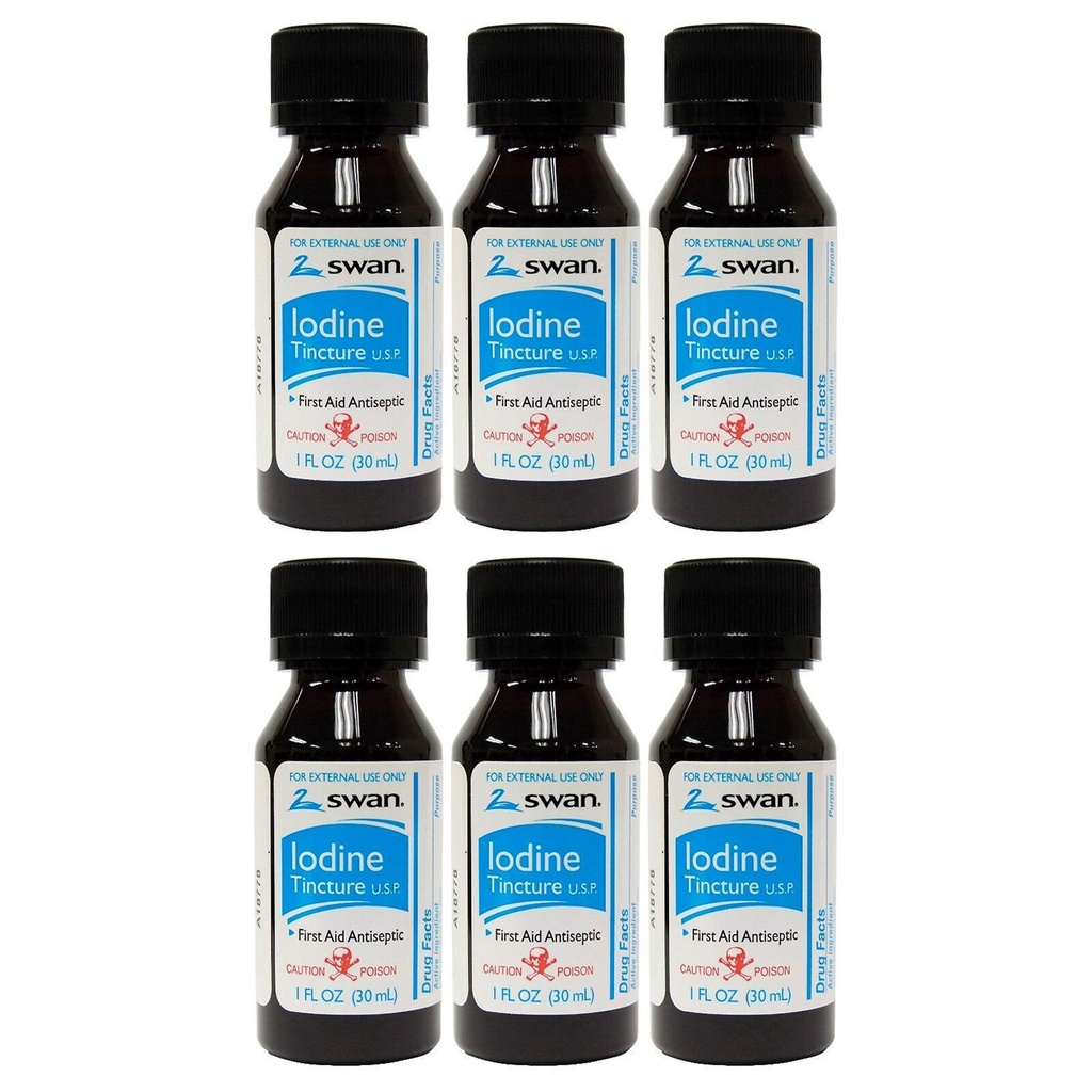 Swan jód tinktura U.S.P. - 1 fl oz (6 Pack)