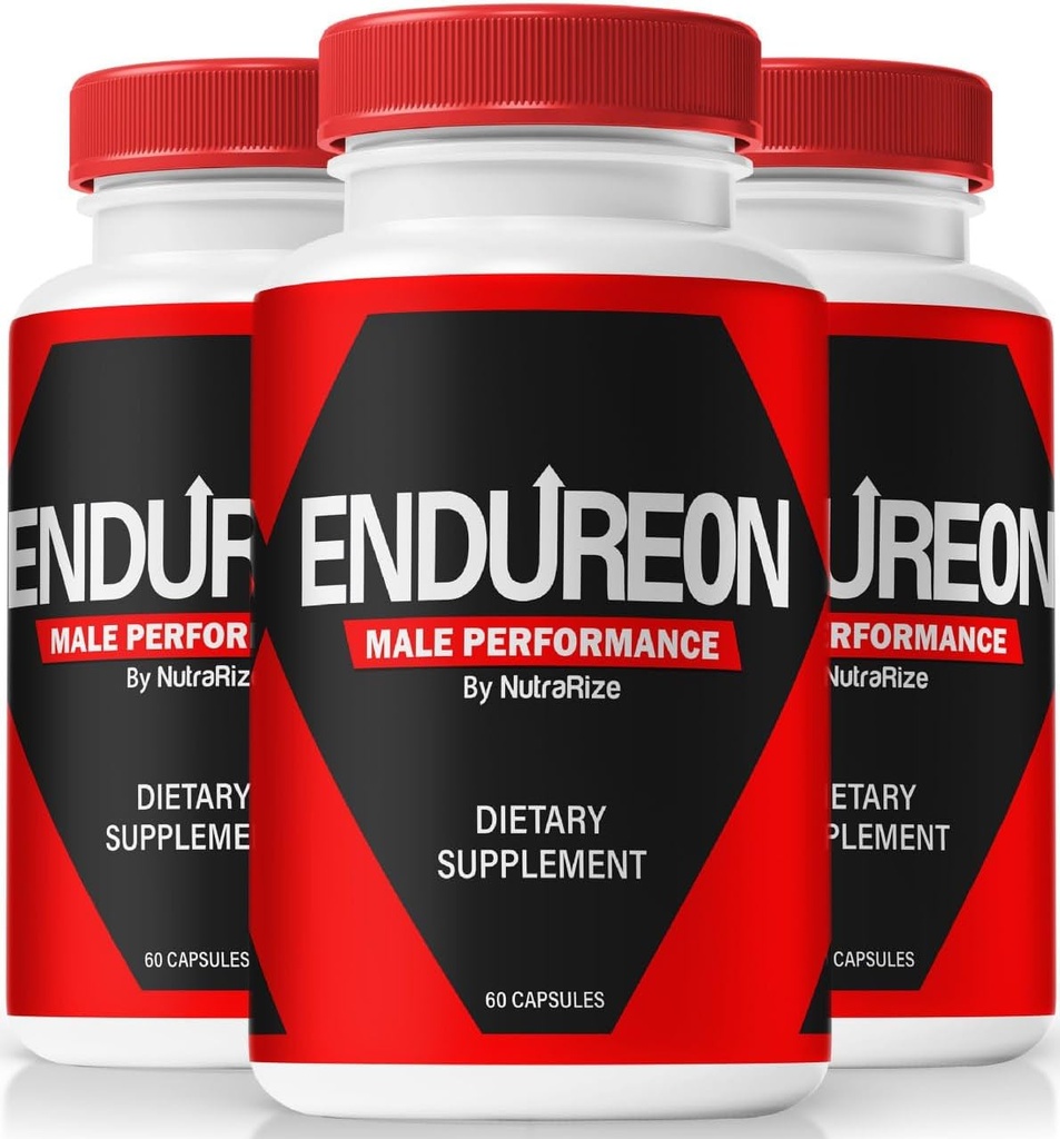 (3 Pack) Endureon Muž Performance Pills - Původní mužský vzorec s přirozenou mísí na podporu výkonu, Stamina a energie 124; Easy- to- Swallow Endureon Pro pro muže (180 Kapsle)