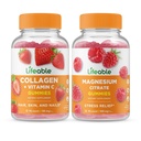 Živý kolagen a vitamin C + hořčík, Gummies Bundle - Great Ochutnávání, vitamin dodatek, gluten zdarma, GMO zdarma, Žvýkací žlab