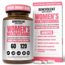 Multivitamin pro ženy - Doplněk pro energii, imunitu, & ženskou podporu - Denní vitamíny pro ženy s biottinem, vápník, hořčík - Non- GMO, Vegetariánské ženy Multivitamin - 120 Caps
