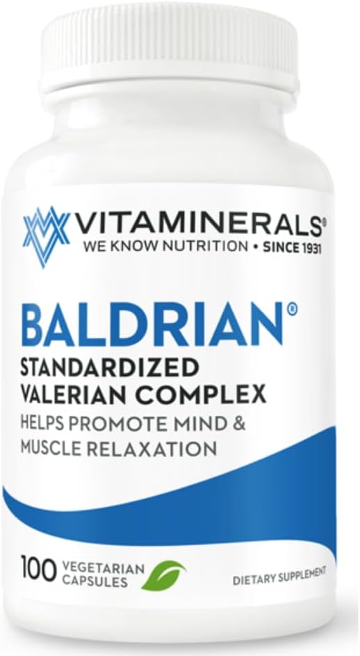 Vitaminerals 33 Baldrian ® Original Natural Relaxing Support Standardized Valerian (100)