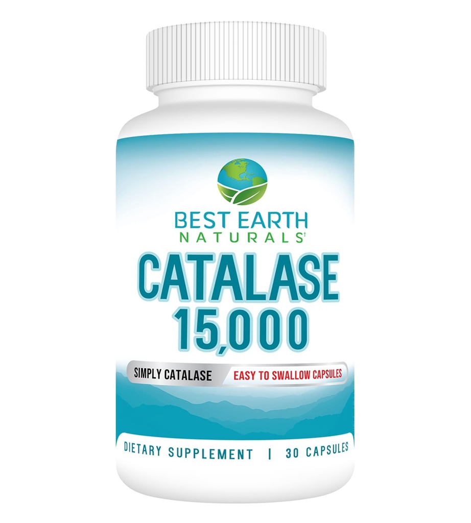 Nejlepší Naturals Země Catalase Dodatek 15000 - Vlasové doplňky pro silné vlasy - 30- denní zásobování