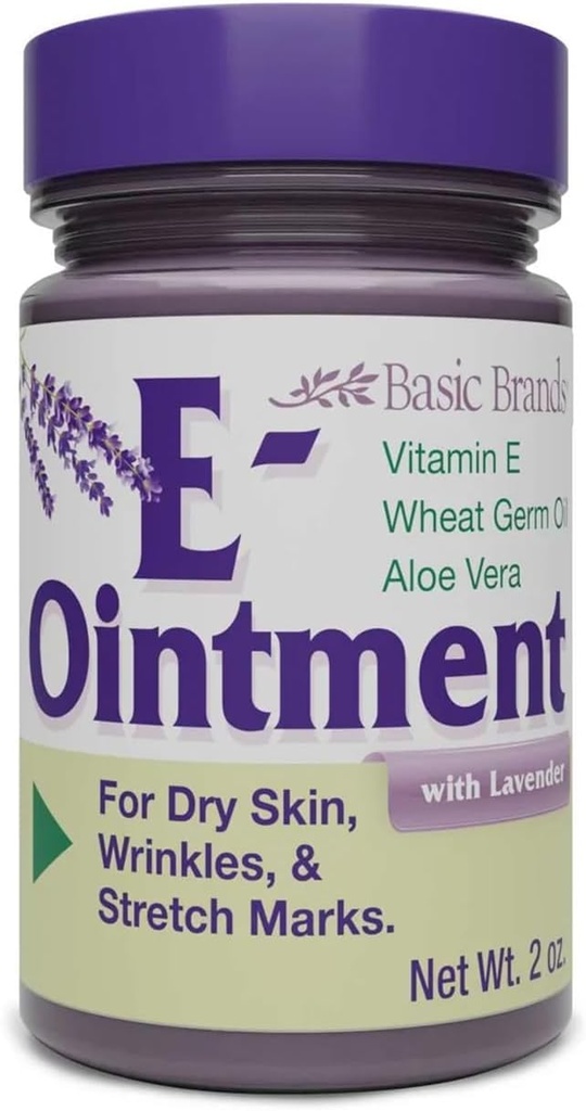 Základní značky vitamín E Mast Levandule 2 oz