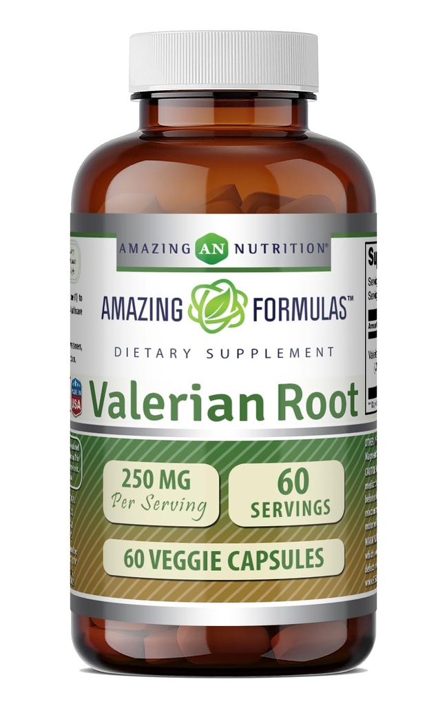 Amazing Applicas Valerian Root 4: 1 Extract Dodatek 124; 250 Mg CLANEK 124; 1000 Mg Ekvivalentní CLANEK 124; 60 Veggie Kapsle 124; Non-GMO CLANEK 124; Gluten Free CLANEK 124; Made in USA