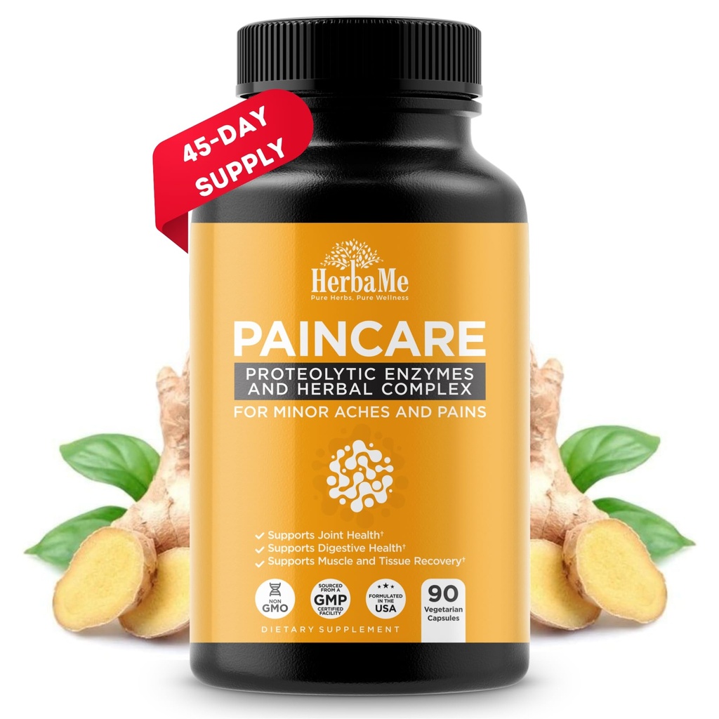 Proteolytické enzymy dodatek se Serrapeptázou - Devils Claw, 90 Kapsle, Promotes Joints Relief, Muscle and Tissue Zdraví s prodlouženou mobilitou, Sportovci po cvičení Recovery Podpora