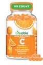 Živý vitamin C Gummie pro dospělé 124; 750mg Glumies 124; Velký Oranžový Oranžový Flavor VIT C C124; Vegan Non GMO Vitamin C Žvýkací 124; pro imunitní podporu 124; 90 Gummies
