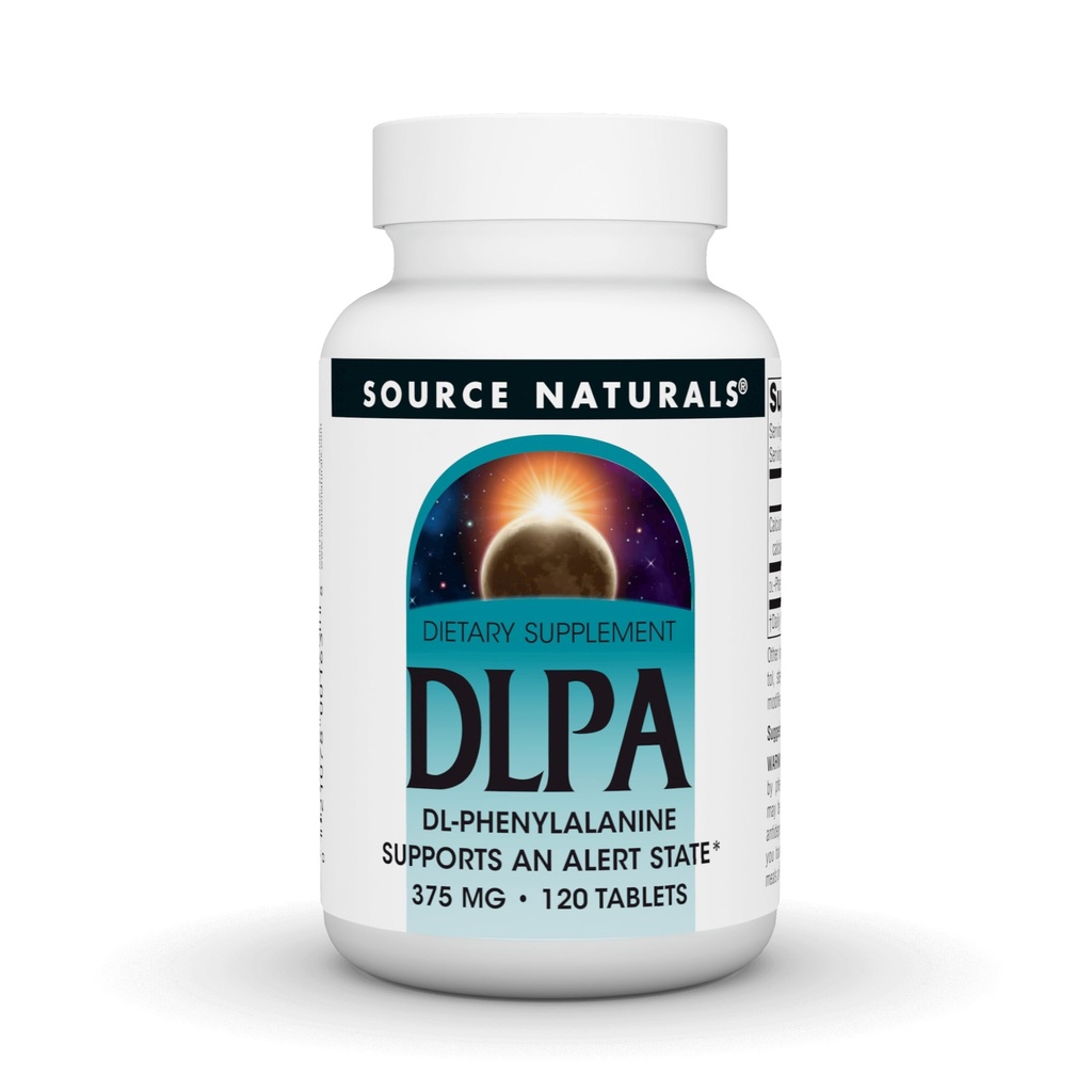 Zdroj Naturals DLPA DL- Fenylalanin, podporuje stav pohotovosti * - 375 mg - 120 tablet