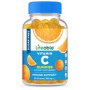 Živý cukr zdarma Vitamin C - 250 mg - Velký Ochutnávání přírodní příchuť Gummy dodatek - Vegetariánské GMO- Volný žvýkací vitamíny - pro imunitní podporu - pro dospělé - 90 žvýkaček