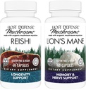 Hostitelské obranné pouzdro s Reishi Kapsle, 60 Hrabě & Lví hříva Kapsle, 60 Hrabě - Podpora srdce a imunitního zdraví - Podpora zdraví mozku, paměti a zaměření *