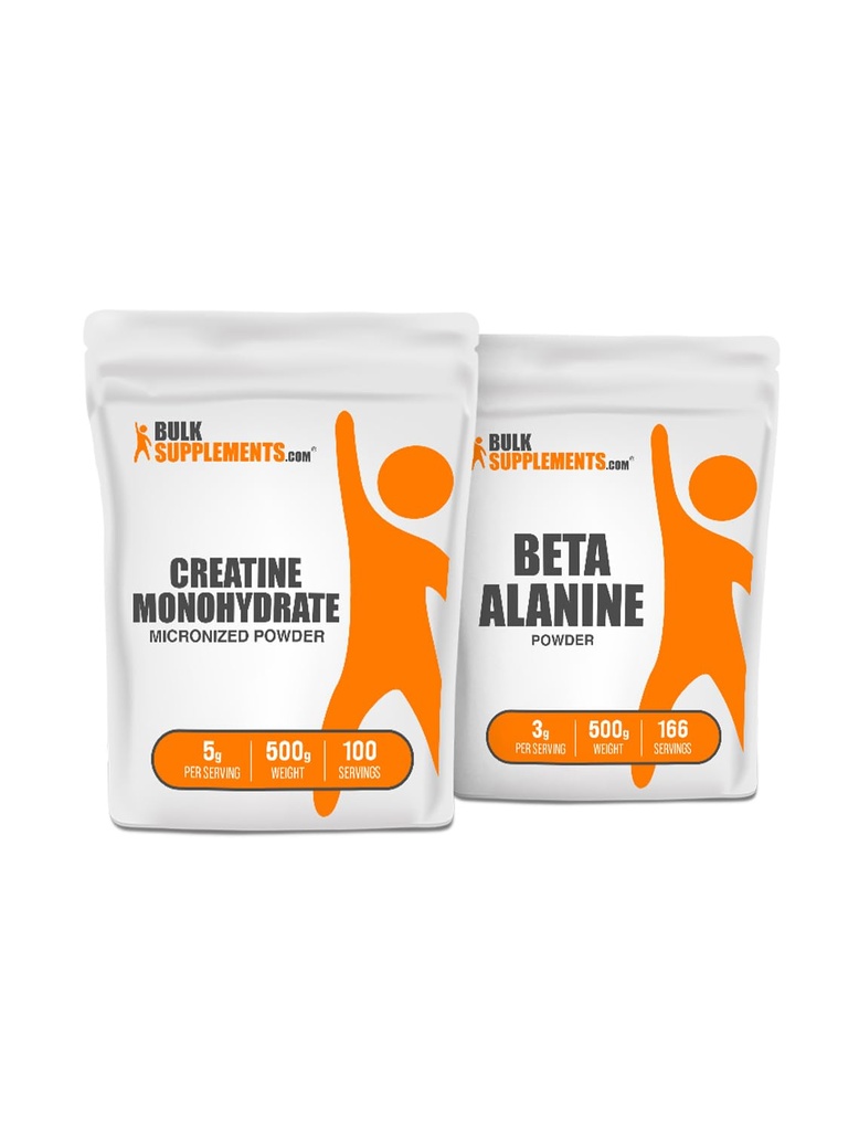 BulkSupplements Creatine 500g + Beta Alanin 500g Bundle