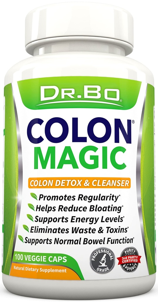 Colon Cleanse Detox Formule - Přírodní Bowel Cleanser pilulky pro střevní a rychlé trávicí čištění - Denní zácpa Relief dodatek Gut, Břicho, Žaludek - Ženy Muži Bylinné váhy Flush