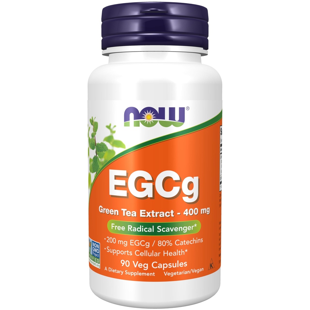 Nyní Potraviny doplňky, EGCg Green Tea Extract 400 mg, zdarma Radikální Scavenger *, 90 Veg Kapsle