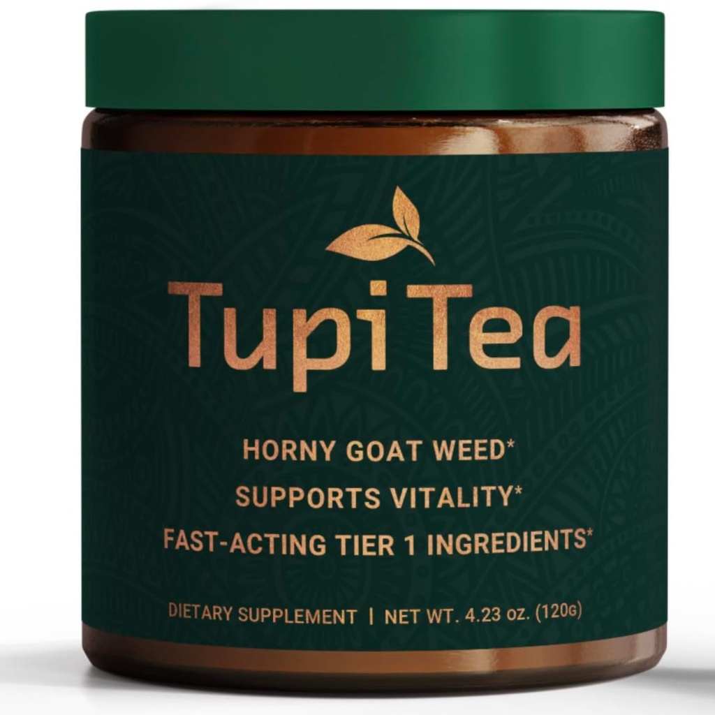 Horny Goat Weed Powder, dodatek w / Maca Root, Tribulus Terrestris Extract, Muira Puama to Boost Energy, Wellness & Nitric Oxide Prime Support for Men & Women. Omezený den měsíčního obchodu