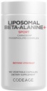 Codeage Liposomální Beta- Alanin dodatek - CarnoSyn Beta- Alanin - 2-Měsíční dodávka - Liposomální dodání - Předcvičení, příspěvek cvičení a sportovní doplnění - Non- GMO - 180 Kapsle
