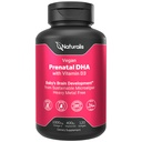 Naturalis Vegan Prenatal s Full Specrum Omega33 PHARMAN 124; Řasy DHA, EPA, DPA, Vitamin D3 & Active Folic L 5-MTHF PHARMAN 124; Vegan Society Certified, Udržitelně sourced, Non-GMO & Soy Free PHARMAN 124; 120 Veggie Softgels