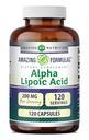 Úžasné Alpha Lipoic Acid 124; 200 Mg Amino Acid Dodatek 124; Kapsle 124; Non- GMO Acid 124; Gluten- Free Acid 124; Made in USA (1 balení 124; 120 Počet)