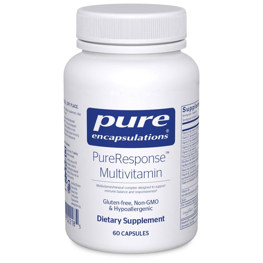 Čisté enkapsulace PureResponse Multivitamin 124; Podpora imunitní rovnováhy a citlivosti 124; 60 Kapsle