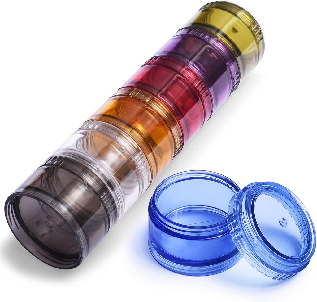 Cyklistická Kapesní lékárna Moisture- Proof Travel Pill Organizátor Free Kombinace sedmi barev Pill Box 7 Den
