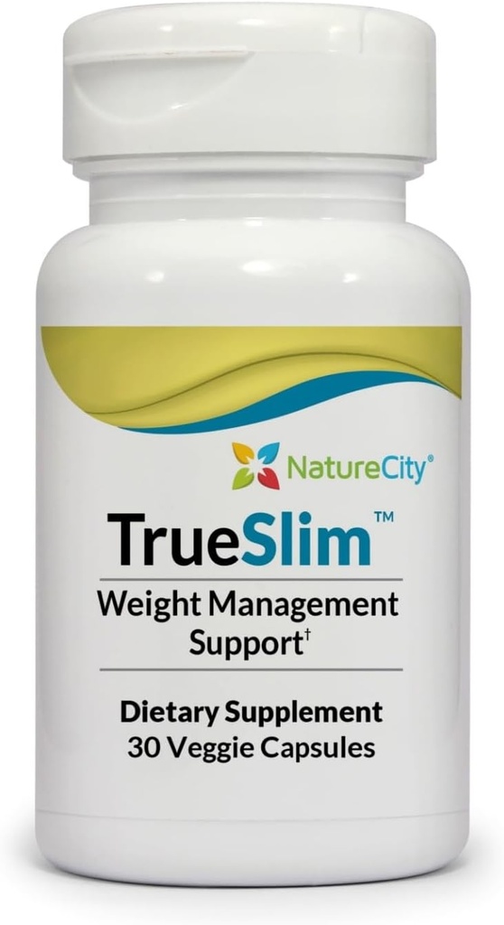 NatureCity True- Slim Tuk a Váha dodatek 124; Pomáhá snížit akumulaci tuku 124; Kapsle 124; Non GMO CLANE124; Made in USA