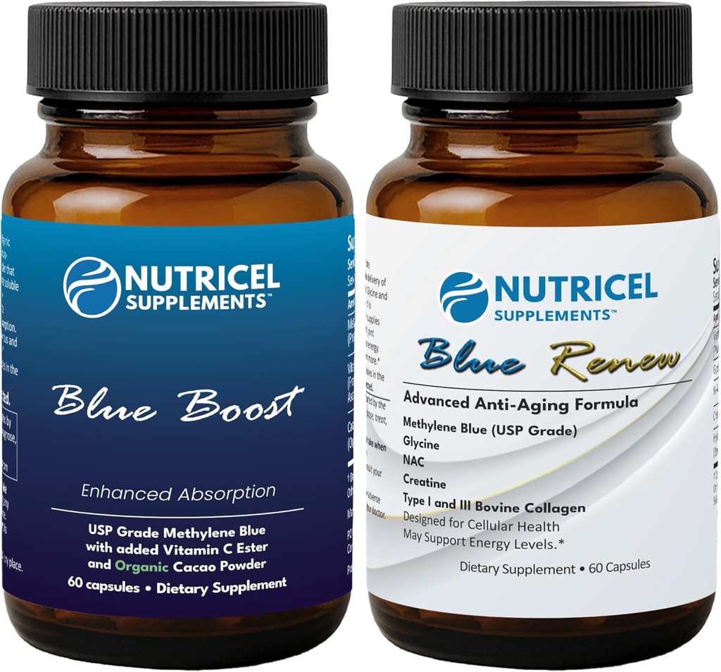 Nutricel methylen modré kapsle - Zvyšte a obnovte (2 Product Bundle)