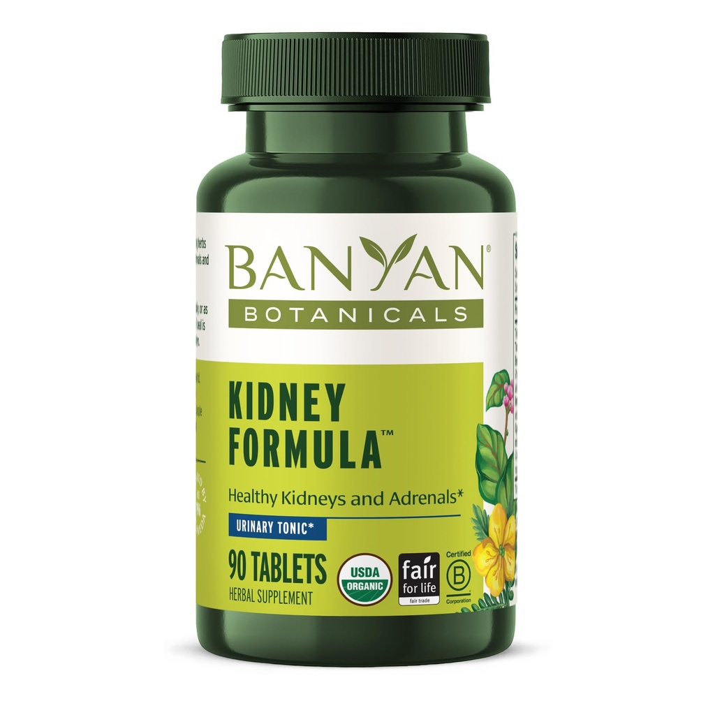Banyan Botanicals Ledviny Formule - Organic Ledviny dodatek s Gokshura - Omlazující Bylinné míchání na podporu ledvin a močové Tract Balance * - 90 Tablety - Non- GMO Udržitelně Sourced Vegan