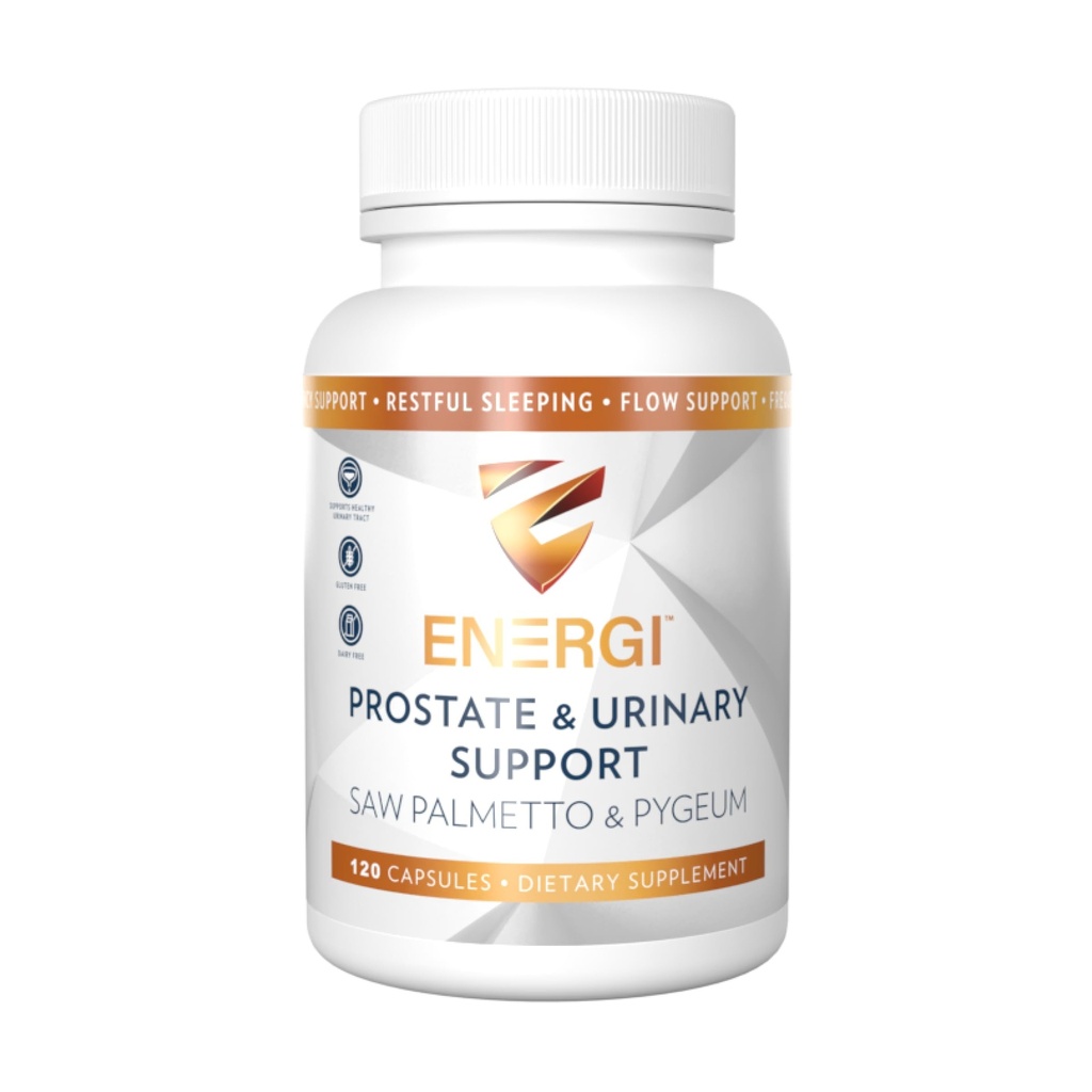 EnteroGI Prostate Support Supplementary with Saw Palmetto for Men & Women, 200mg Saw Palmetto, 100mg Pygeum dodatek, Dýňové semeno, Prostate Zdravotní doplňky, 120 Kapsle