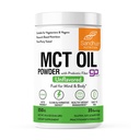 Sandhu MCT Oil Powder with Prebiotic Fiber Oil 124; 35 Servings OF 124; Organic - Keto OF 124; Fatty Acid Fuel for Body & Brain Oil 124; 100% Coconut Oil derived, Easy to Mix, 10.6 Oz