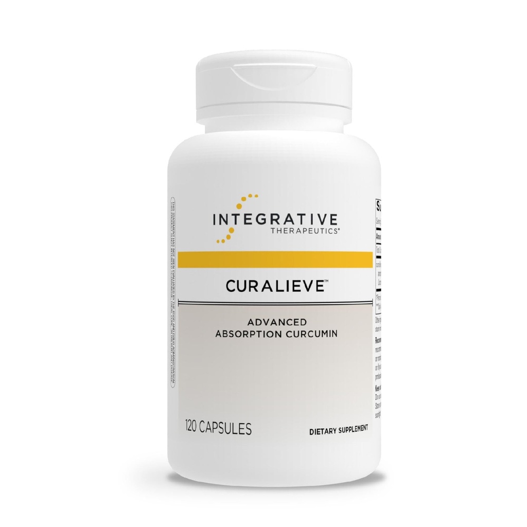Integrační terapeutika Curalieve - Curcumin Formule pro antioxidační podporu * - Vysoká absorpce Curcumin - Vegan, gluten- Free & Dairy- Free - 120 Kapsle (60 Služeb)