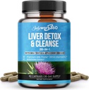 Jaterní detox & Cleanse - 28- in-1 Jaterní opravy a podpora doplněk pro muže a ženy s mléčným thistle, jablečný ocet, kořen pampelišky extrakt & Artichode Extract - Non- GMO, 60 Kapsle