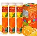 Vitamin C Effervescente Tablety 1000mg se zinkem magnezitu Vitamin E & Draslík Vitamina C Efervescente 60 Tablety 3 balení Vitamina C