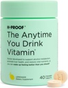 H-PROOF Kdykoliv budete pít vitamín, zdraví jater a imunita podpora s elektrolyty, mléko Thistle, a vitaminy B & C - 40 Žvýkací tablety (20 Služeb), Vegan, Lemonade