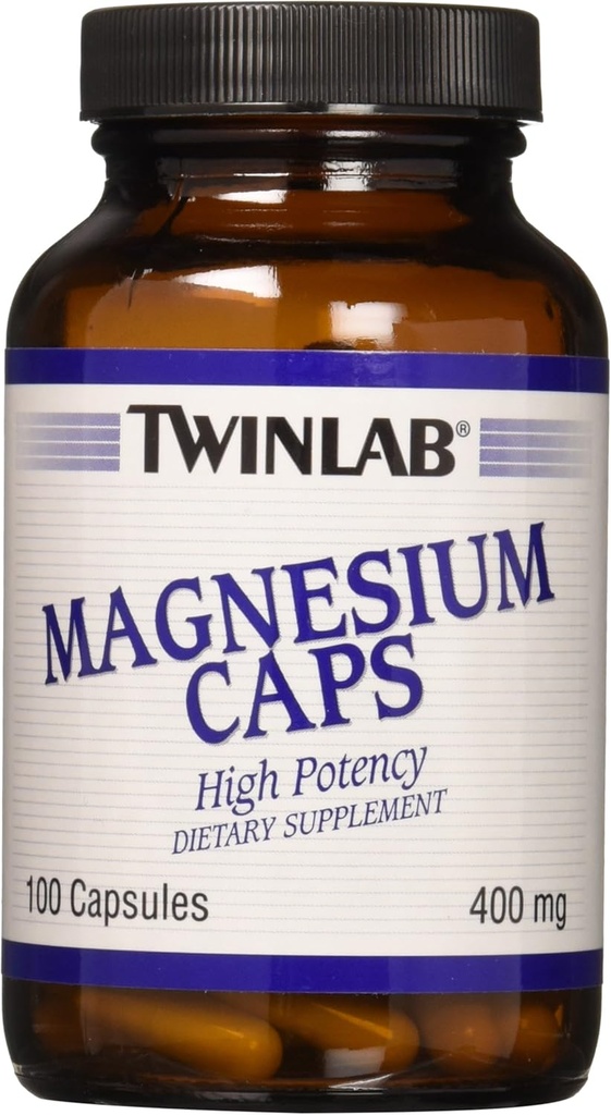 Twinlab - Kapsle hořčíku, 400 mg, 100 tobolek