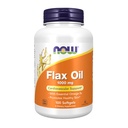 Nyní Potraviny Doplňky, Flax Oil 1000 mg s organickým olejem, Kardiovaskulární podpora *, 100 Softgels