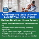 Ledviny Čisté Detox & Opravy - Vyrobeno Ledviny Zdravotnický expert Living w / Transplant - US Made Ledviny Supplementary Supplementary, Detox & Flush - Renální vitamíny 120 Kapsle