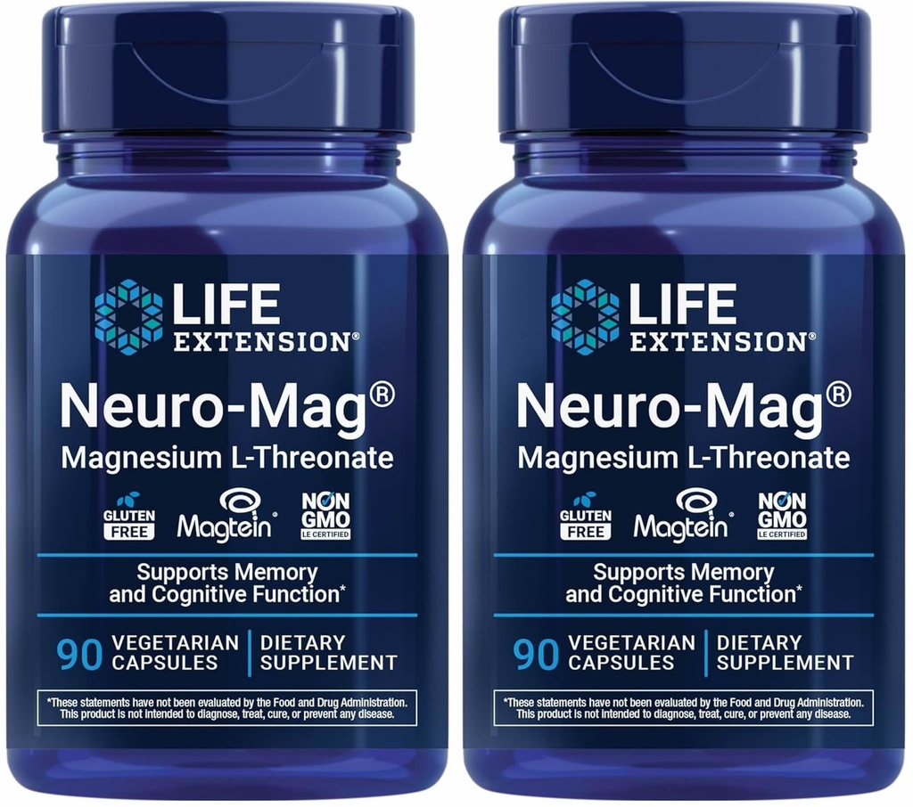 Life Extension Neuro- mag Magnesium L- threonát, 90 Počet (Balení po 2)
