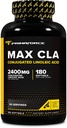 Primaforce CLA 2400 mg na jedno podání (180 softgelů) - Max CLA - pro muže a ženy, non-stimulující, GMO zdarma & gluten zdarma