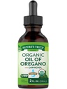 Nature 's Truth Organic Oil of Oregano Liquid Drops CLAS124; 2 fl oz CLAS124; Mediterranean and Wild Oregano Supplement CLAS124; Non- GMO & gluten zdarma