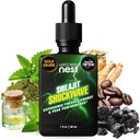 Wellness Nest Shilajit Shockwave Drops: Energy Drops, Focus Drops - Pure Himalayan Shilajit with Natural Tulsi, Panax Ginseng, Peppermint, Japanmint Supercharge Your Day - 30 Sluhy