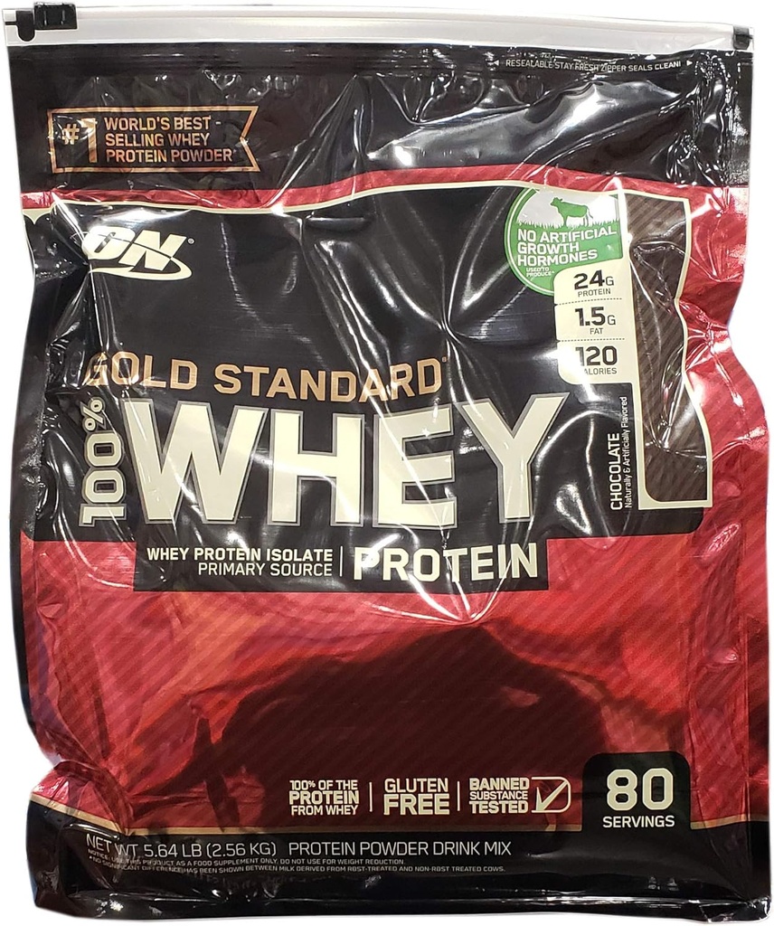 Optimum Nutrition 100% syrovátka čokoláda Gold Standrad, 5.64 Pound