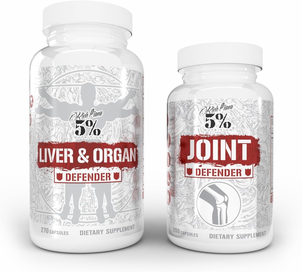5% Nutrition 2- Stack CLAS124; Equipment & Organ Defender with NAC + Joint Defender CLAS124; Equipment, Ledvin, & Heart Support + Collagen, Glucosamine, Chondroitin, MSM, Hyaluronic acid, Turmeric Curcumin w / Bioperin