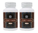 2- Pack Curcumin Longvida podle Nutrivene (500 mg, 60 tobolek)