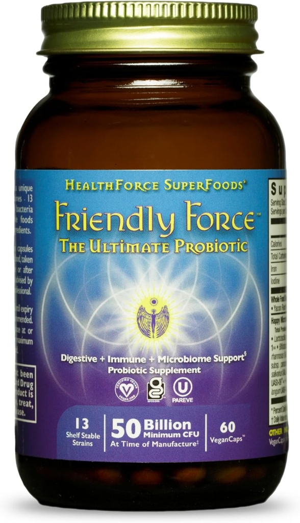ZDRAVÍ SUPERFOODS Friendly Force - Kapsle - 60 Vegan Kapsle