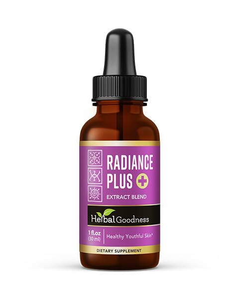 Bylinné Bohemia Radiance Boost tekutý kolagen 1oz - Vitální proteiny kolagen Peptidy, Liposomální Glutathione, Vlasové kožní nehty Vitamíny pro ženy a muže - Glow- Enhancing kolagen tekutý vzorec