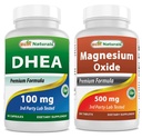 Nejlepší Naturals DHEA 100 mg a oxid hořečnatý 500 mg