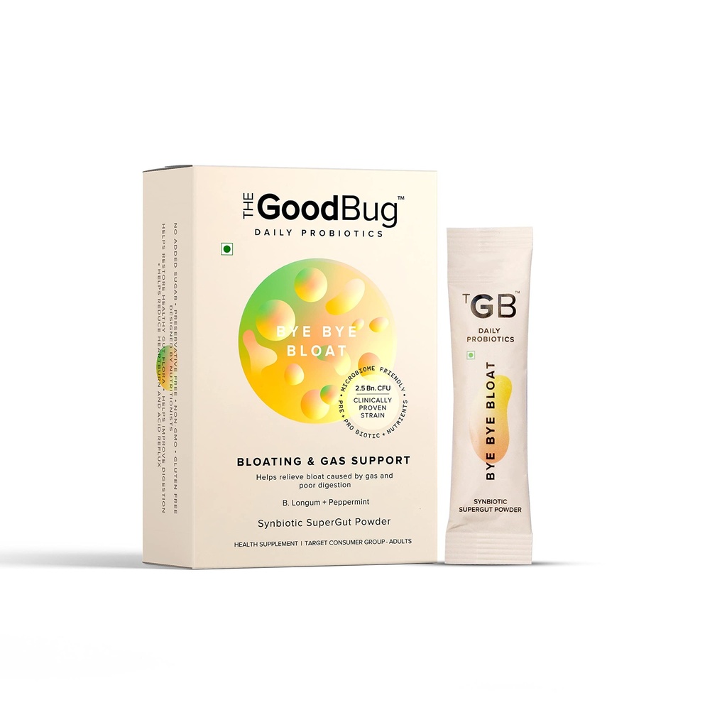 Prebiotická + Probiotická Gut Zdraví Povzbuzující úleva pro muže a ženy - Pomáhá s plynem, Bloat & Digestive Health - Zvýšení imunity s Peppermint & Inulin, Synbiotic Fiber Powder, 2.5 Bn CFU - 30 dní balení