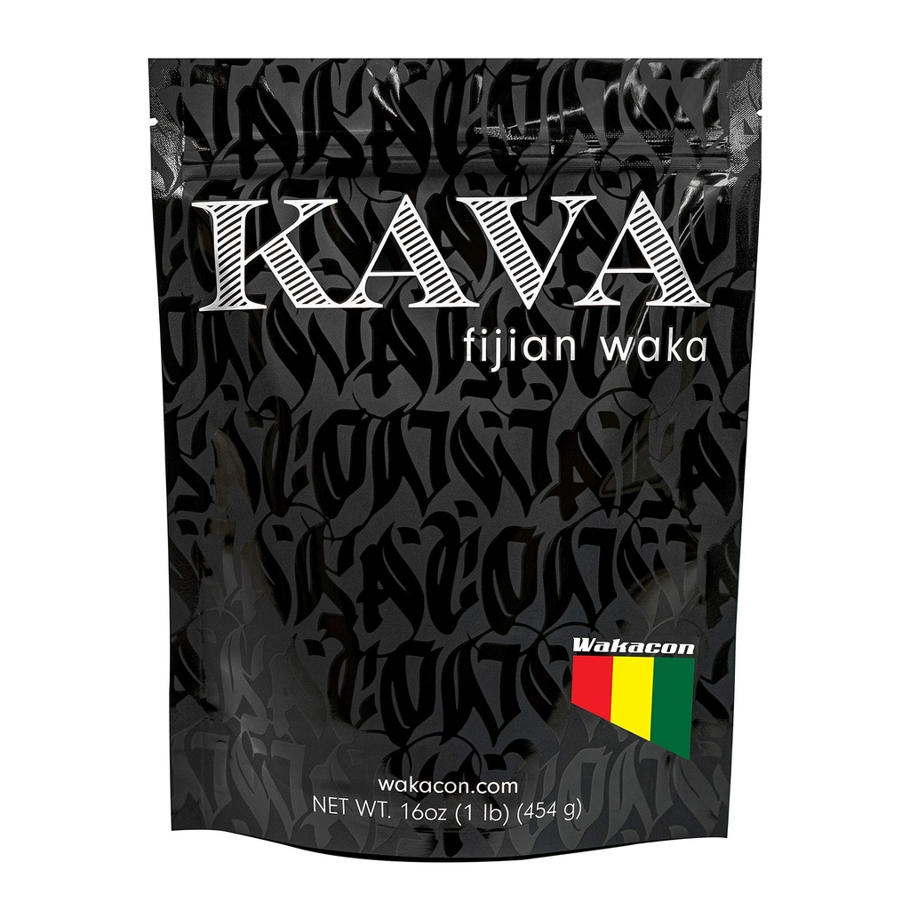 Kava Waka Powder - Authentic, Noble Kava Root Powder z Fidži - Premium, zodpovědně sourced, 16 Oz