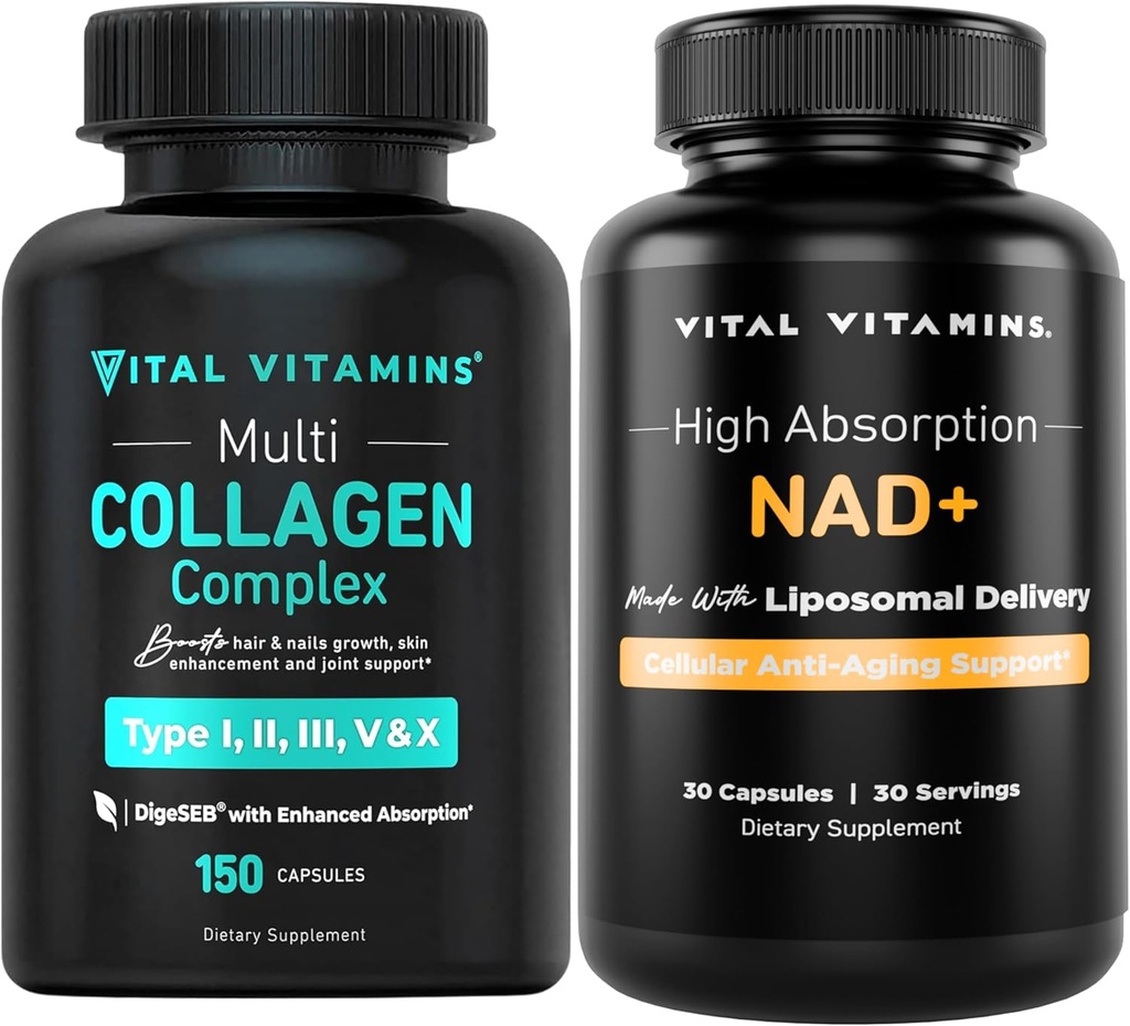 Vitální vitaminy Multi kolagen Kapsle + NAD + Dodatek