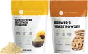 Kate Naturals Sunflower Lecithin Powder (4oz) & Brewer 's Yeast (12oz) Bundle
