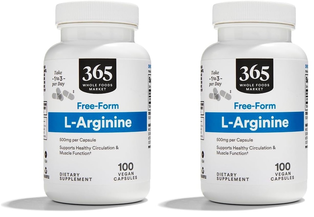 All Foods Market, L Arginine 500Mg 100 Veggie Caps (Balení po 2)